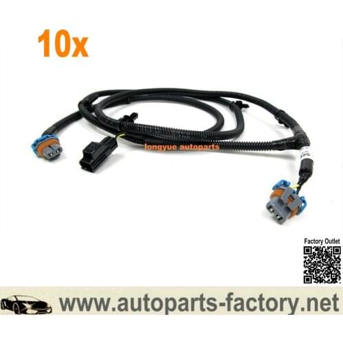 Longyue 10pcs Fog Lamp Jumper Wiring Harness for Chrysler 56045501AC