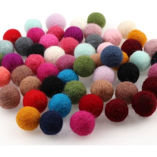 10pcs 15mm 20mm Mix Color Wool Felt Balls Round Wool Felt Balls Poms For DIY Kids Room Wall Decoration Or Handmade Gifts