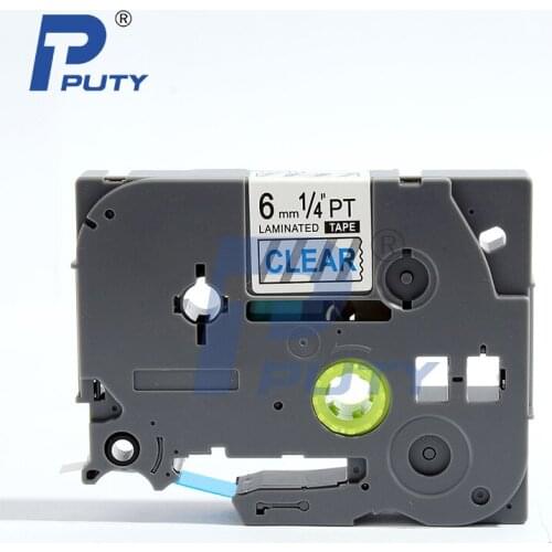10Pcs Compatible TZ 113 TZe TZe-113 6mm 1/4" 8m Blue on Clear Lamintated Label Tape Cassette for Brother P touch Printer PT-H110