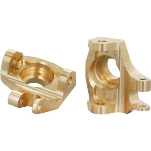 2pcs Brass Front Steering Knuckle Cup for Axial SCX10 II 90046 Model Car