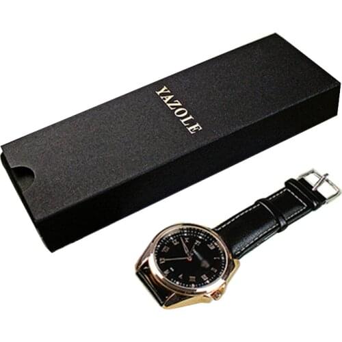 2021 FGHGF Black Long Watch Folding Box Watch Boxes Watches Accessories Fashion Black Classic Simple Paper Box
