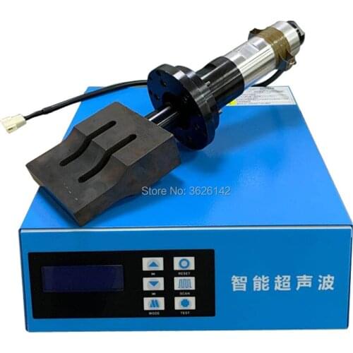 20K2000W ultrasonic welding generator with transducer and horn for mask making machine
