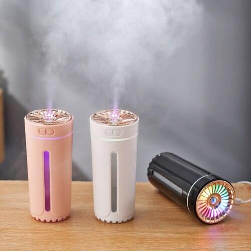 300ml Air Humidifier 2 Modes Mini Portable USB Rechargeable Cool Mist Humidifier Car Home Portable Humidifier with LED Lights