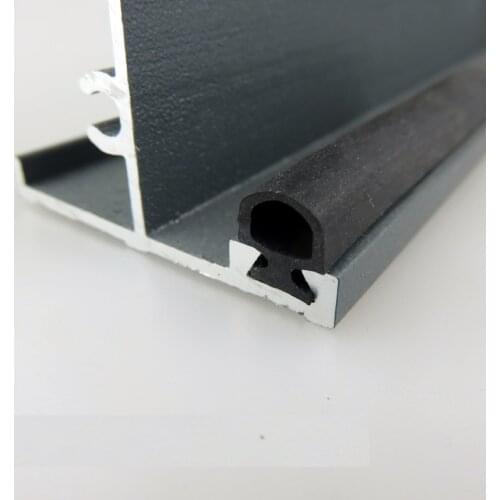 Aluminium Door Window EPDM Rubber Sealing Strip Sliding Screen Sash Seals Gasket Draft Stopper 5x7mm 6x8mm 7x9.5mm 10m Black