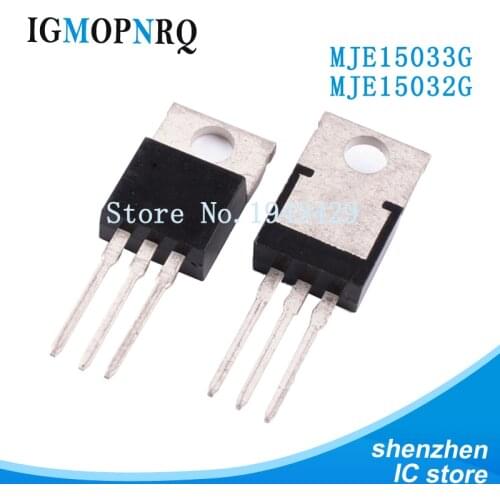 10pcs/lot MJE15033G MJE15032G TO-220F (5pcs MJE15033 + 5pcs MJE15032 )TO-220 new