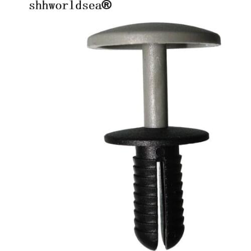 Free Shipping 100PCS Grey + black Push Type Retainer For VW For AUDI Auto Plastic lips Plastic Fastener For Cars Body