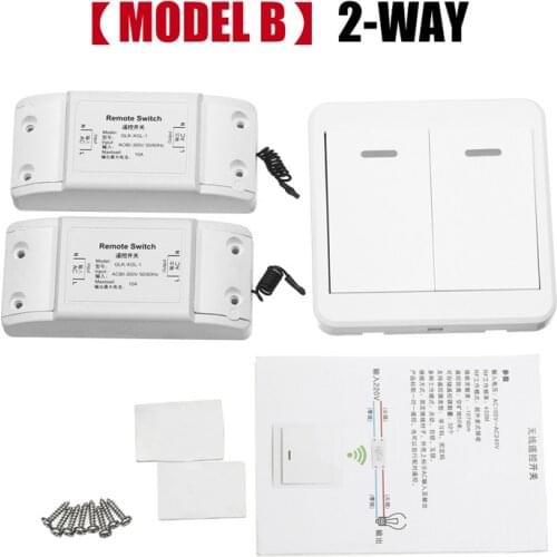 2Way Lamp Light Wireless Remote Control Switch Receiver Transmitter ON/OFF Switch Controller Support Dropshipping