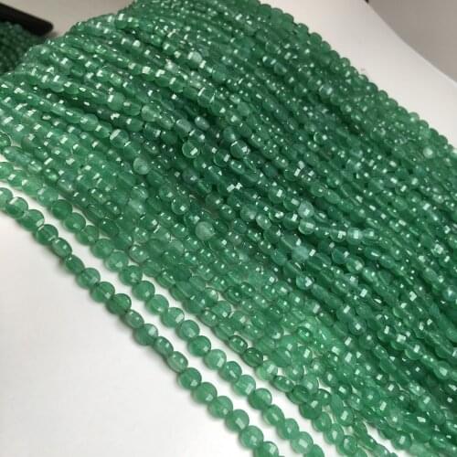 Natural Stone Agates Turquoises Beads 4mm Faceted Loose Spacer Beads for Jewelry Making Bracelet DIY Necklace Wholesale