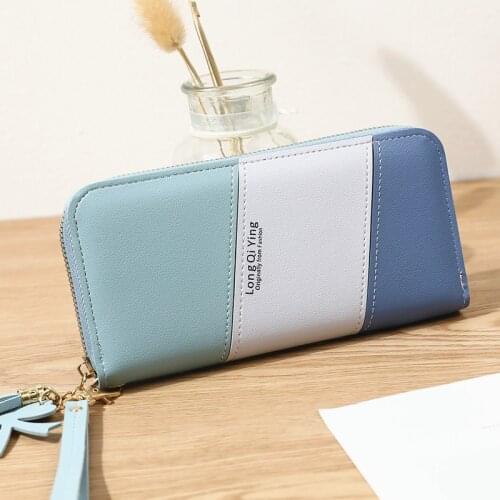 Long Luxury Brand Design Women Wallet Clutch High Quality Tassel Lady Purse Zipper Coin Pouch Card Holder Cash Receipt Moneybags