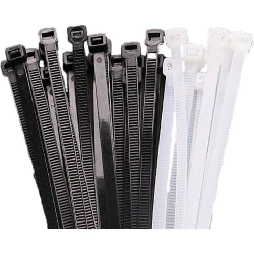 TOOKE Snorkelling Tie Color Nylon Cable Tie 10 Pcs Scuba Cable Ties Cable Ties White and Black