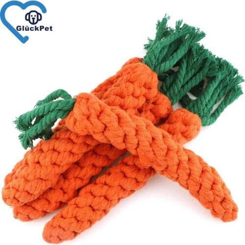 Pet Toys Carrots Puppy Teething Chew Toys,Dog Chew Toys Carrot Rope Toys,Safe Durable Braided Rabbit Carrot Toys 3PCS/4PCS
