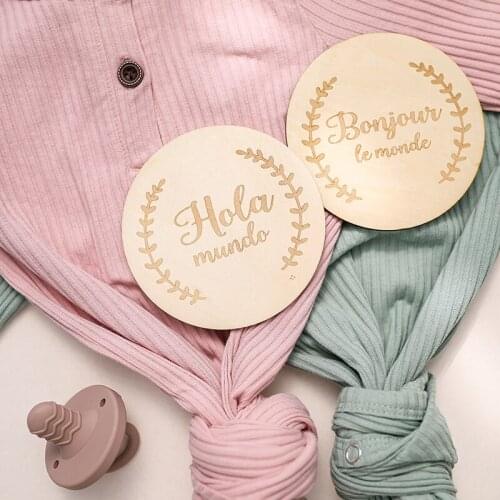 Let‘s make Milestone Cards Pregnant Baby Newborn Milestone Memorial Commemorative Card Background Decoration Photo Props