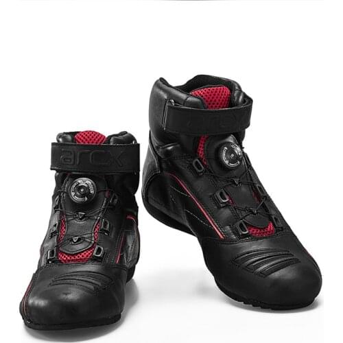 ARCX Mens Motorcycle Leather Boots street road Shoes Waterproof Moto Bota Racing boot shifter gear protection Motos boots