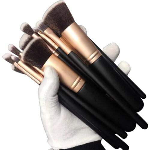 14Pcs Makeup Brush Set Foundation Powder Blush Lip Eyeshadow Blending Eyeliner Eyelash Eyebrow Brush Makeup Beauty Cosmetic Tool
