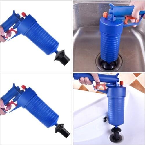Toilet Air Pump Pressure Pipe Plunger Drain Blaster Gun Sewer Sinks Basin Pipeline Clogged Remover Pipe Clog Dredger Sewage Tool