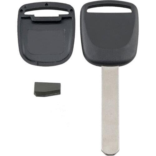 Uncut Blade Blank Car Key Ignition Shell Replacement with T5 Transponder Chip Fit for Honda Civic