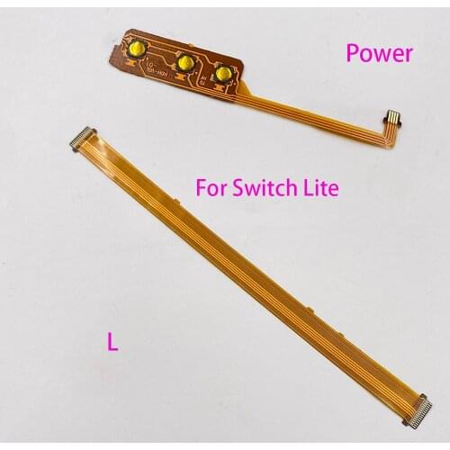 For Switch Lite On/off Switch Button Ribbon Flex Cable Power Cable Cord For Nintendo Switch Lite Mini L Left Button Flex Cable