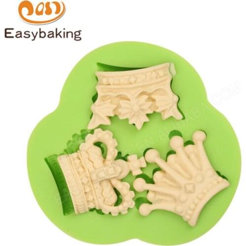 Latest Royal Crowns Design Silicone Resin Mold Kitchen Baking Tools for Fondant Cake Decorating Candy Cookie