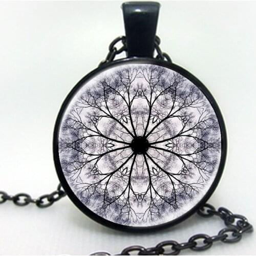 Newest Jewelry Tree Of Life Retro Vintage Women Lady Girl Cabochon Bronze Glass Chain Pendant Necklace 2017