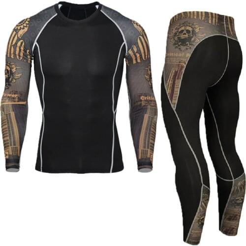 New Mens Thermal Underwear Sets Compression Sport Suit Sweat Quick Drying Thermo Underwear Men Clothing Long Johns Sets