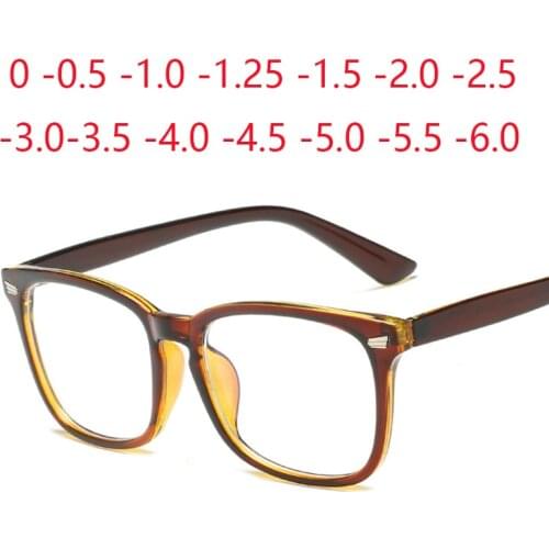 Nail Frame Finished Photochrom Myopia Glasses Nearsighted Short Sight Eyeglasses Made Prescription -0.5 -0.75 -1.0 -1.5 to -6.0