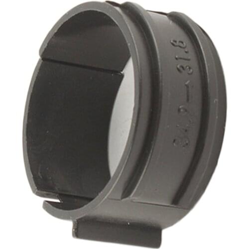 Bicycle Front Derailleur Clamp Band Adapter 34.9 to 31.8 Washer Backing Ring Black Plastic