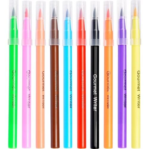 Pigment Pen Edible Baking Drawing Pen Hand-Painted Fondant Cake Lunch Box Macaron Biscuit Icing Hook Line Pen DIY Kitchen Baking