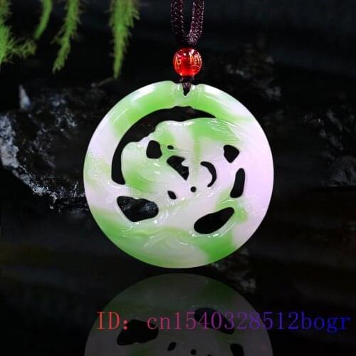 Jade Bird Pendant Jadeite Fashion Carved Amulet Double sided Lovebirds Jewelry Chinese Gifts Natural Green White Necklace Charm