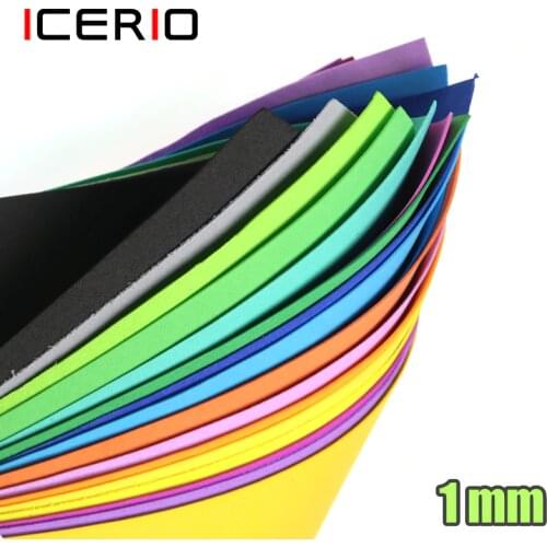 ICERIO 5PCS 1mm Thin Fly Tying EVA Foam Paper Floating Foam Strips for Hopper Dry Fly Caddis Wing Case Material