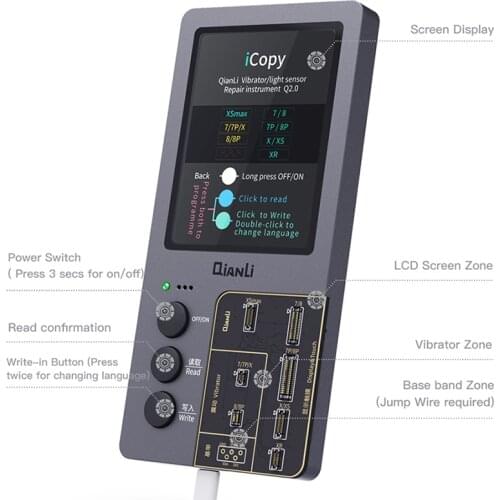 Qianli iCopy Plus LCD Screen Original Color Repair Programmer for Phone 11 Pro Max XR XSMAX XS 8P 8 7P 7 Vibration/Touch Repair