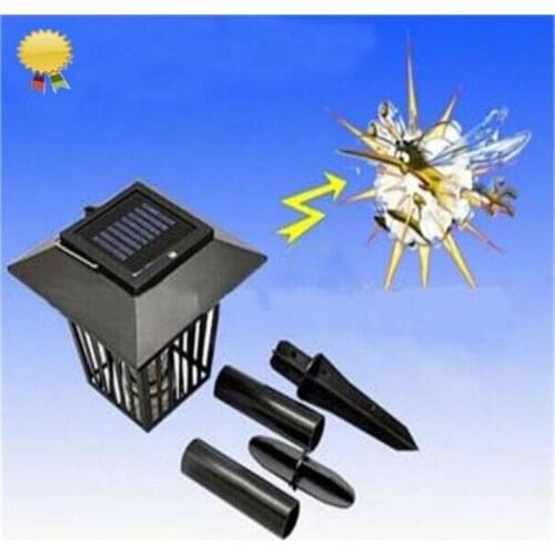 Solar Garden Light Anti Mosquito Insect Pest Bug Zapper Killer Trapping Lantern with Spike Luces Jardin Light Sensor LED Lampara