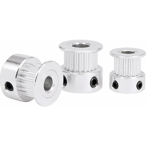 10PCS GT2 timing pulley 20 tooth aperture 5mm 6mm 6.35mm 8mm width 6mm GT2 timing belt 2GT