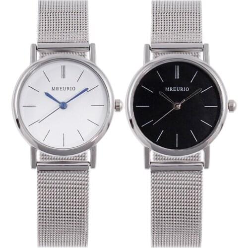 2020 Lovers Steel Belt Mesh Watches Luxury Quartz Women Watch Couples Wristwatches Man Wristwatch Fashion Gift