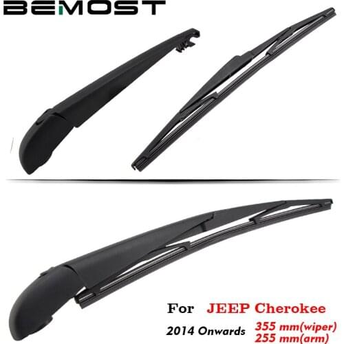 BEMOST Auto Car Rear Windscreen Wiper Arm Blade Soft Natural Rubber For Jeep Cherokee 355MM Hatchback 2014 2015 2016 2017 2018