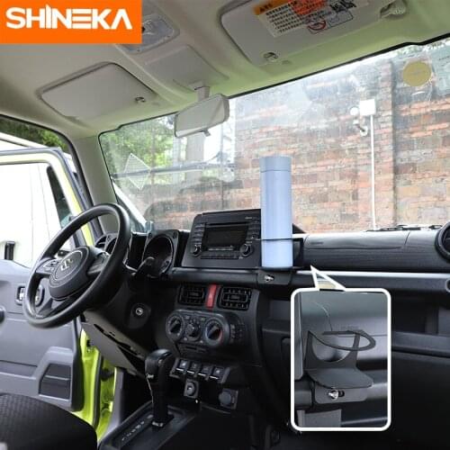 SHINEKA Car Bracket For Suzuki Jimny JB74 2019+Car Multifunction Water Cup Holder Drink Stand Accessories For Suzuki Jimny 2019