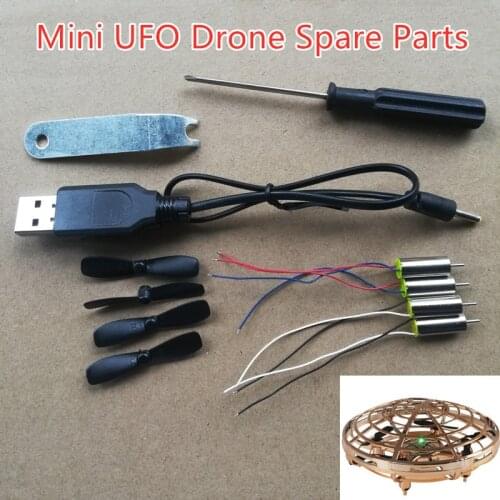 Free USB Charger 3.7V 615 Coreless Motor 37mm Propeller Blade for UFO Mini 003R RC Drone Quadcopter Pocket Drone Spare Parts