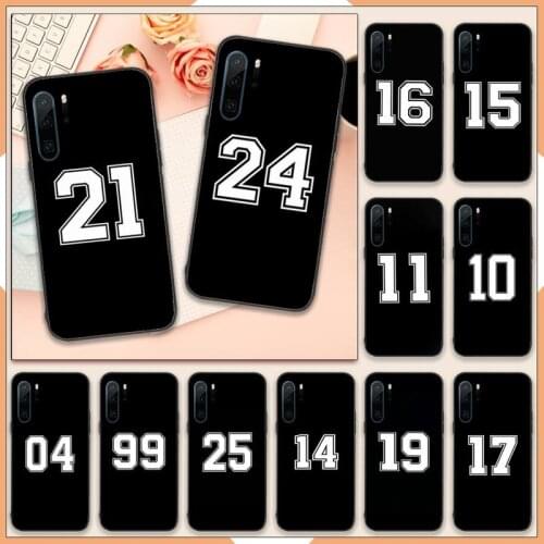 Football Lucky number Phone Case For Huawei P40 P20 P30 lite Pro P Smart 2019 Mate 40 20 10 Lite Pro Nova 5t