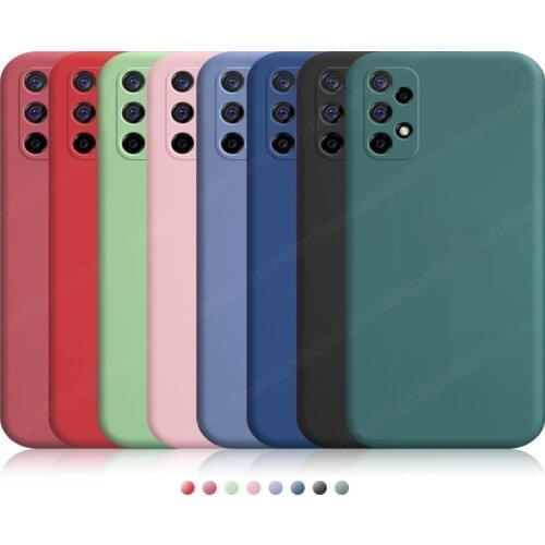 For Samsung Galaxy A72 5G Case Liquid Silicone Soft Back Cover TPU Shockproof Bumper Matte Phone Case For Samsung Galaxy A72 5G