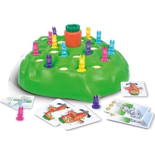 Childrens Cartoon Rabbit Cross-Country Desktop Rabbit Trap Educational Toys Family Interactive Parent-Child Game Chess Battle