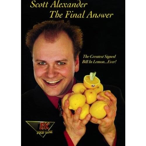 The Final Answer - Bill in Lemon by Scott Alexander Magic Tricks Gimmick Props MagiaClassic Toys Illusion Gimmick Prop Mentalism