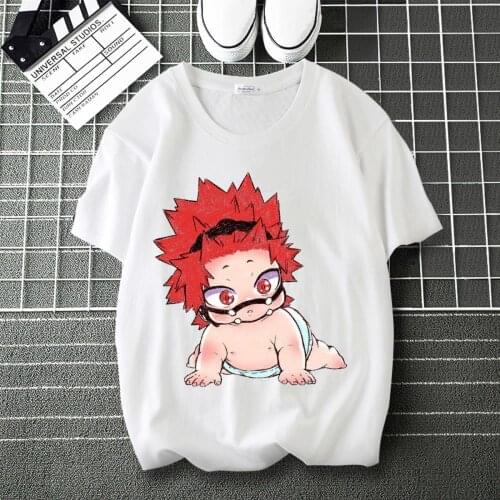 My Hero Academia Tokoyami Fumikage LOGO Print Soft T-Shirt Round Collar Short Sleeve Modal Unisex Shirts