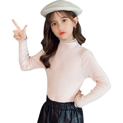 Cardigan For Girls Solid Color Cardigan Girls Casual Style Kids Turtleneck Spring Autumn Clothes For Girl 6 8 10 12 14