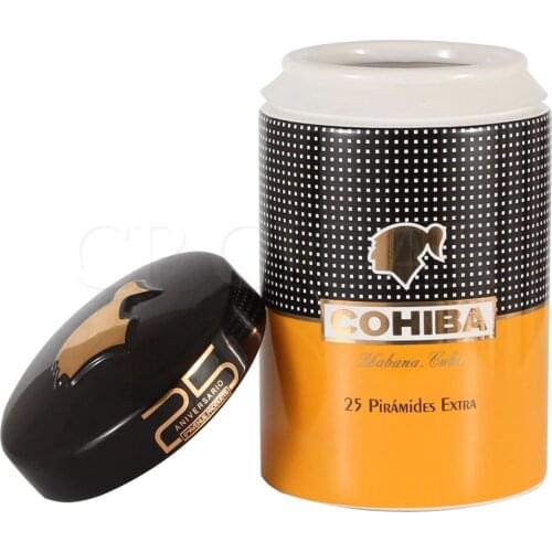 COHIBA Ceramics Cigar Tube Luxury Big Cigars Humidor Jar Home Storage Cigars Box Tube Smoking Accessory W/gift Box
