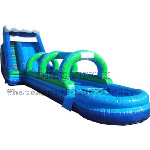 China Factory Commercial Big Size Outdoor PVC Tarp Inflatable Water Slide with Long Slideway