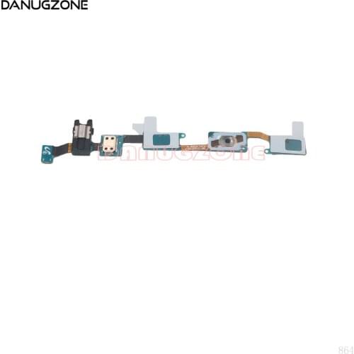 Home Button Return Key Sensor Earphone Audio Jack Flex Cable For Samsung Galaxy J7 Duo J720F SM-720F