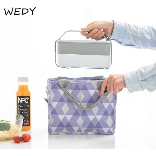 Square Portable Lunch Box Bag Outdoor Insulation Bag Waterproof Insulated Lunch Bags Picnic Food Storage Pouch Women Small Tote