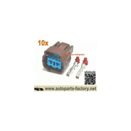 Longyue 10pcs Linear Solenoid Connector & Pressure Switch Repair for Honda 350-0146