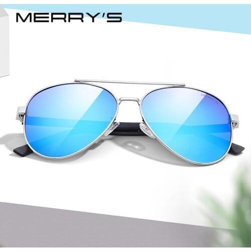 MERRYS DESIGN Men HD Polarized Sun glasses Classic Pilot Sunglasses For Driving Fishing TR90 Legs UV400 Protection S8299