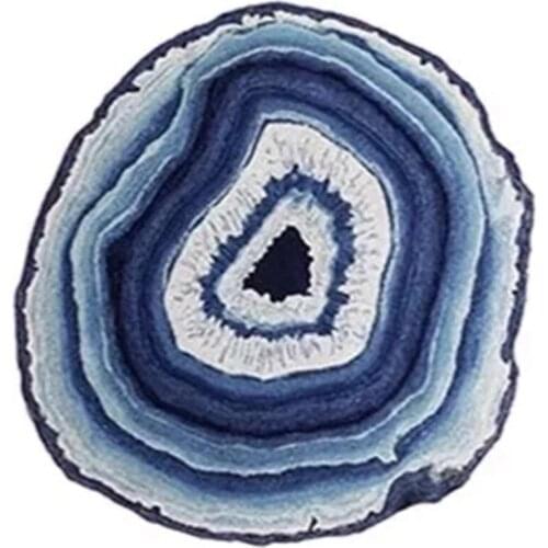 Irregular Natural Tree Ring Round Carpet Girl Bedroom Decoration Living Room Antique Round Floor Mat