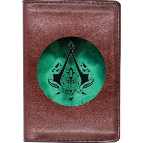 2021 New Arrivals Assassin Theme Printing Travel Passport Cover ID Credit Card Holder Case